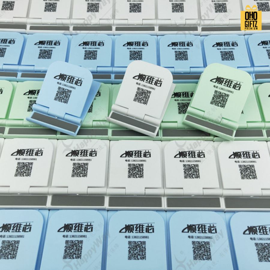 ที่วางมือถือพกพา สกรีนโลโก้ ทำเป็นของพรีเมี่ยมได้