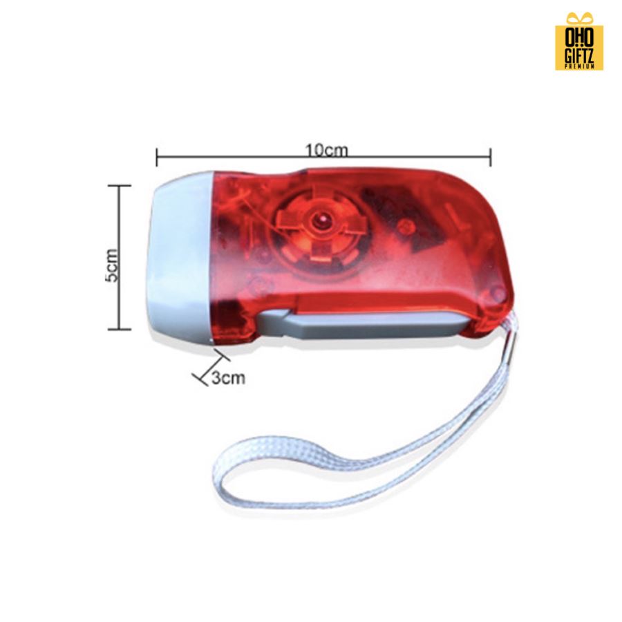 ไฟฉายประหยัดพลังงานกดด้วยมือ สกรีนโลโก้ ทำเป็นของพรีเมี่ยม ของที่ระลึกได้