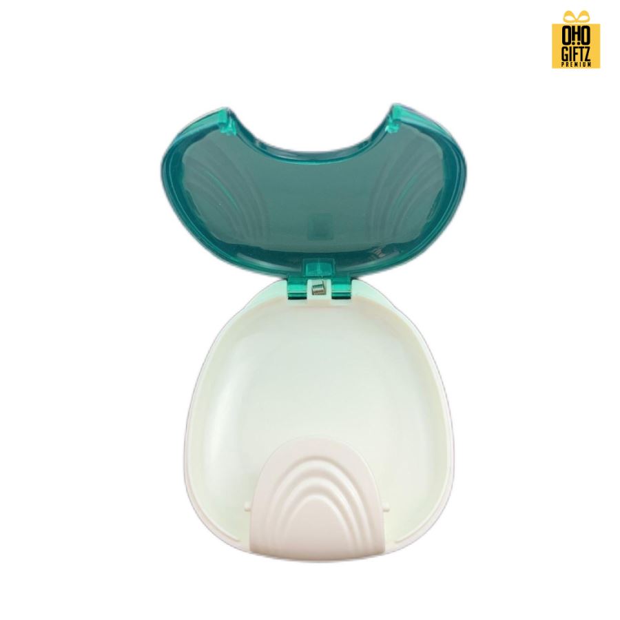 กล่องใส่รีเทนเนอร์พลาสติก สกรีนโลโก้  ทำเป็นของพรีเมี่ยมได้