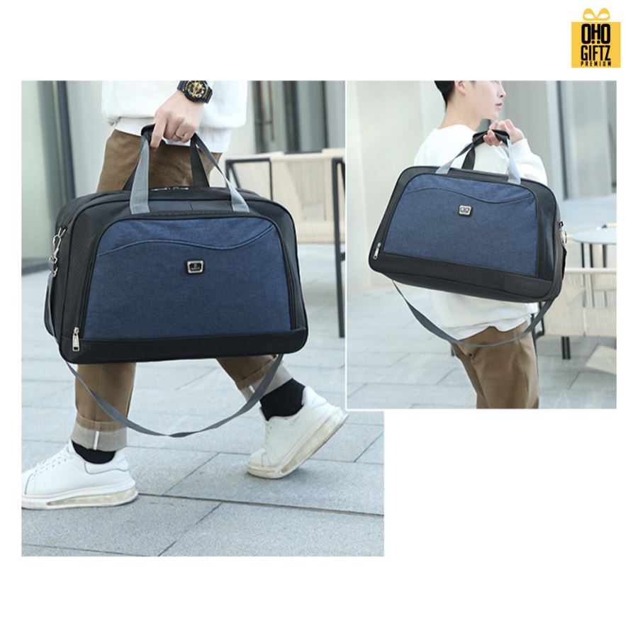 กระเป๋าใส่เสื้อผ้าเดินทาง สกรีนชื่อ สกรีนโลโก้ ทำเป็นของพรีเมี่ยมได้