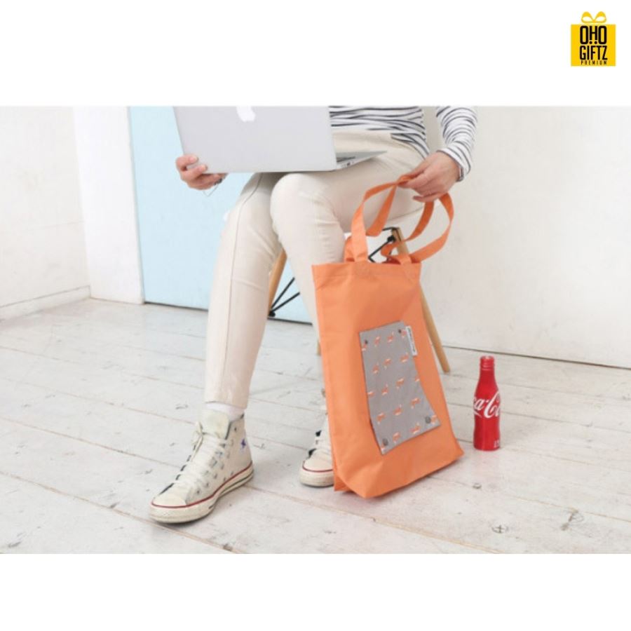 กระเป๋าพับเก็บได้ Pastel Bag สกรีนโลโก้ฟรี1สี1จุด