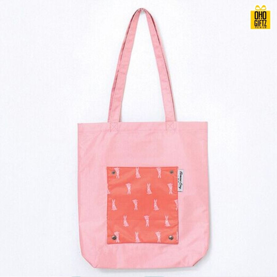 กระเป๋าพับเก็บได้ Pastel Bag สกรีนโลโก้ฟรี1สี1จุด