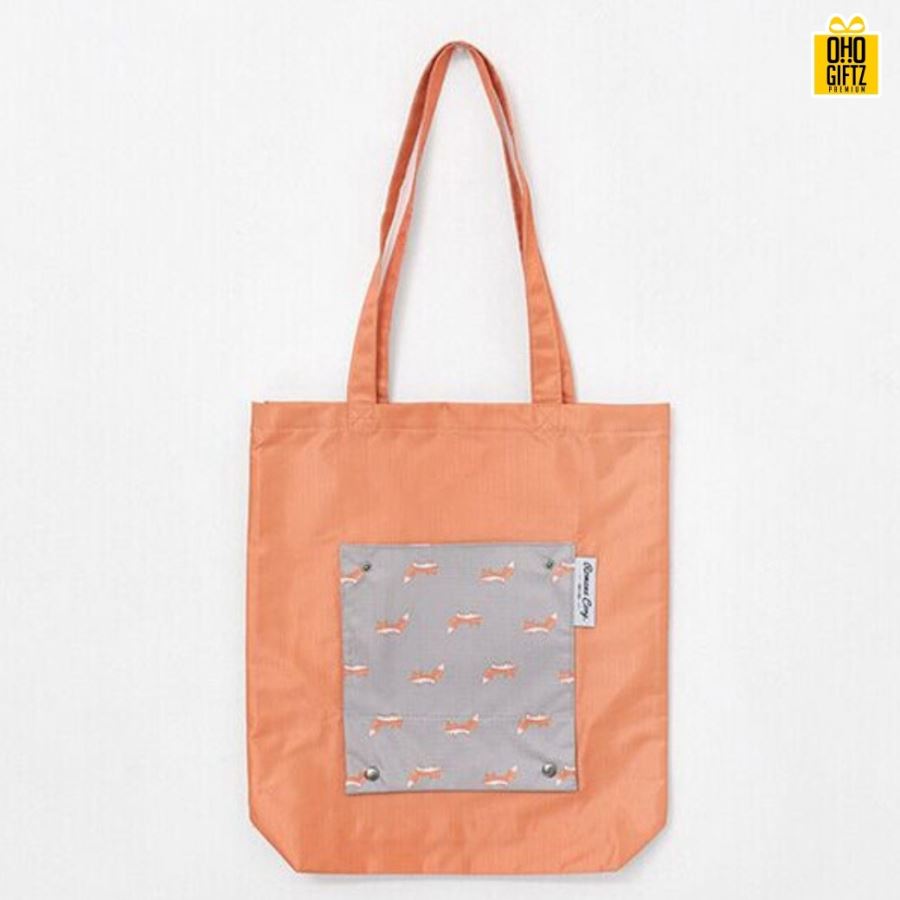 กระเป๋าพับเก็บได้ Pastel Bag สกรีนโลโก้ฟรี1สี1จุด