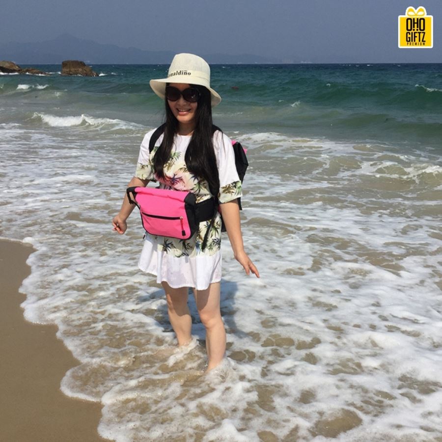 กระเป๋าคาดเอวกันน้ำ สกรีนชื่อ, โลโก้ได้