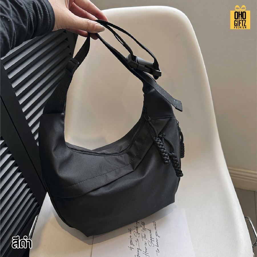 กระเป๋าสะพายแฟชั่นเกาหลี สกรีนโลโก้ ทำเป็นของพรีเมี่ยมได้