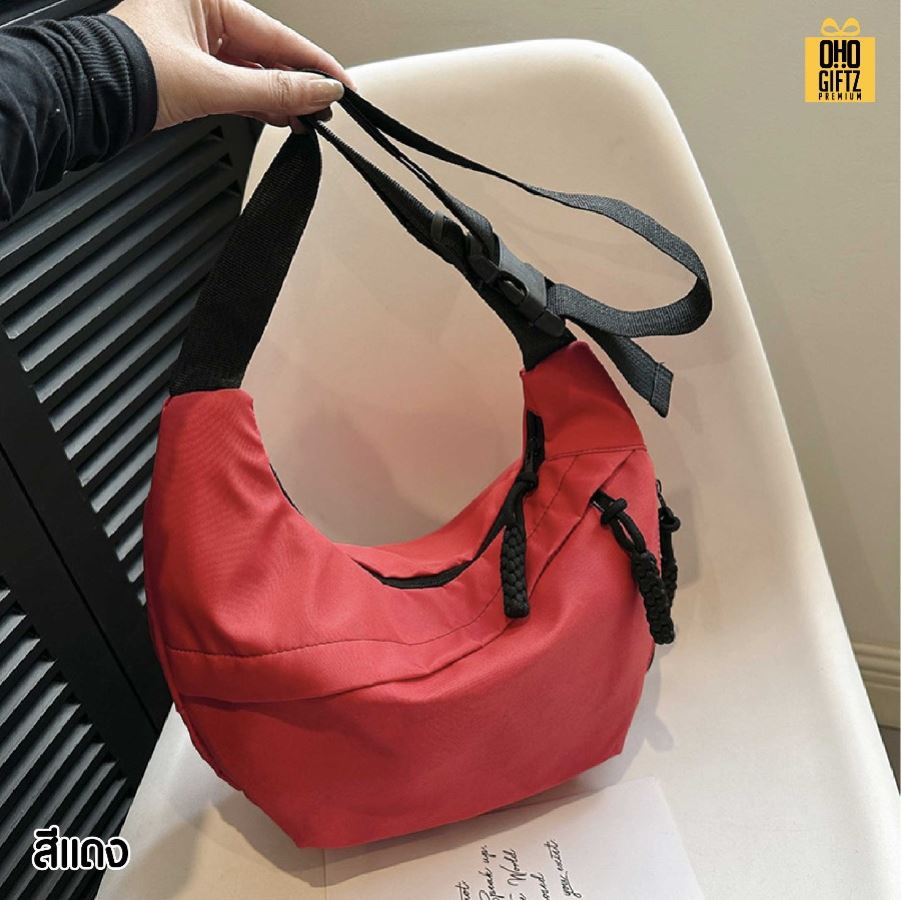 กระเป๋าสะพายแฟชั่นเกาหลี สกรีนโลโก้ ทำเป็นของพรีเมี่ยมได้