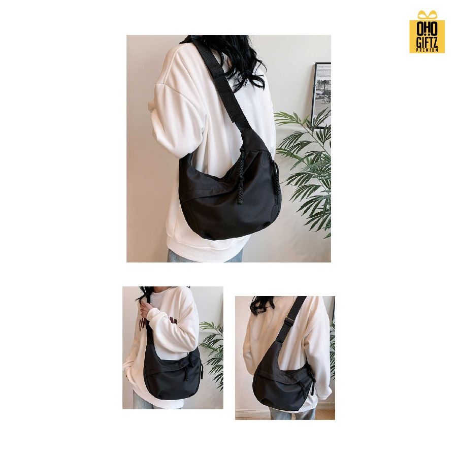 กระเป๋าสะพายแฟชั่นเกาหลี สกรีนโลโก้ ทำเป็นของพรีเมี่ยมได้