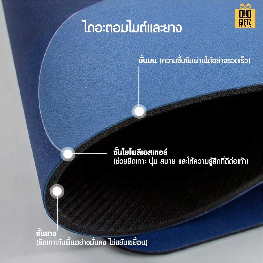 พรมเช็ดเท้า หินซับน้ำ สกรีนลายได้ไม่จำกัดสี สกรีนโลโก้ ทำเป็นของพรีเมี่ยมได้