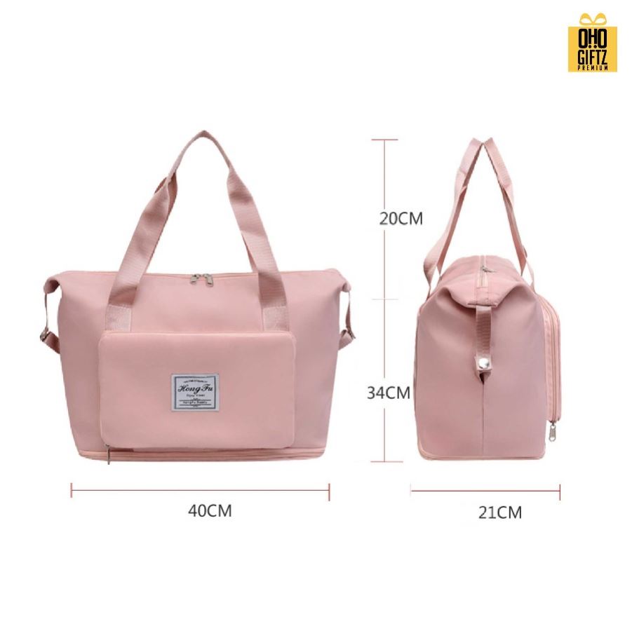 กระเป๋าฟิตเนสมีแยกชั้นใส่รองเท้ากีฬา สกรีนโลโก้ ทำเป็นของพรีเมี่ยมได้