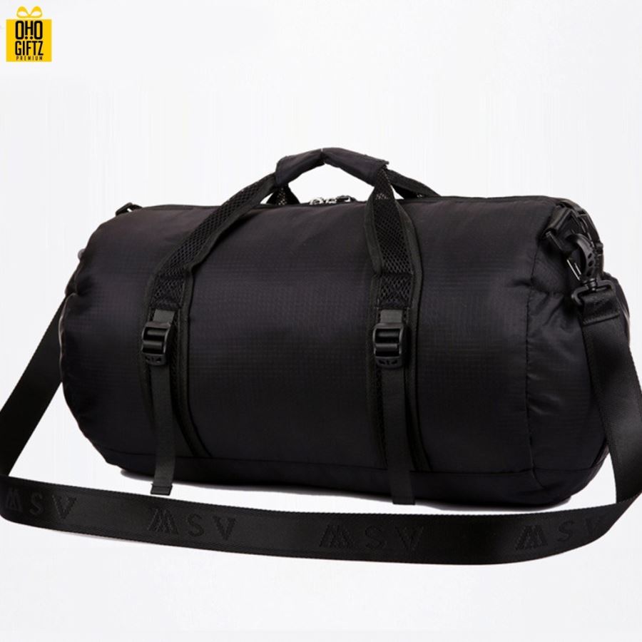 กระเป๋าใส่เสื้อผ้าทรงยาวพับเก็บได้ Folding Travel Bag สกรีนโลโก้ ขั้นต่ำ 100 ชิ้น