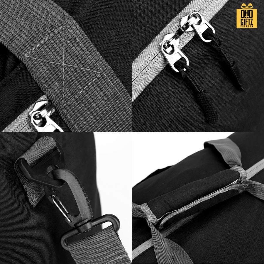 กระเป๋าเดินทางแบบพับเก็บได้ สกรีนชื่อ สกรีนโลโก้  ทำเป็นของพรีเมี่ยมได้