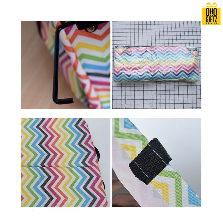 กระเป๋าช็อปปิ้งพับได้มีล้อลาก สกรีนโลโก้ ทำเป็นของพรีเมี่ยม ของที่ระลึก