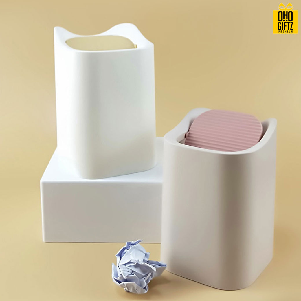 ถังขยะตั้งโต๊ะไซส์มินิ สกรีนโลโก้ ทำเป็นของพรีเมี่ยม ของชำร่วยได้