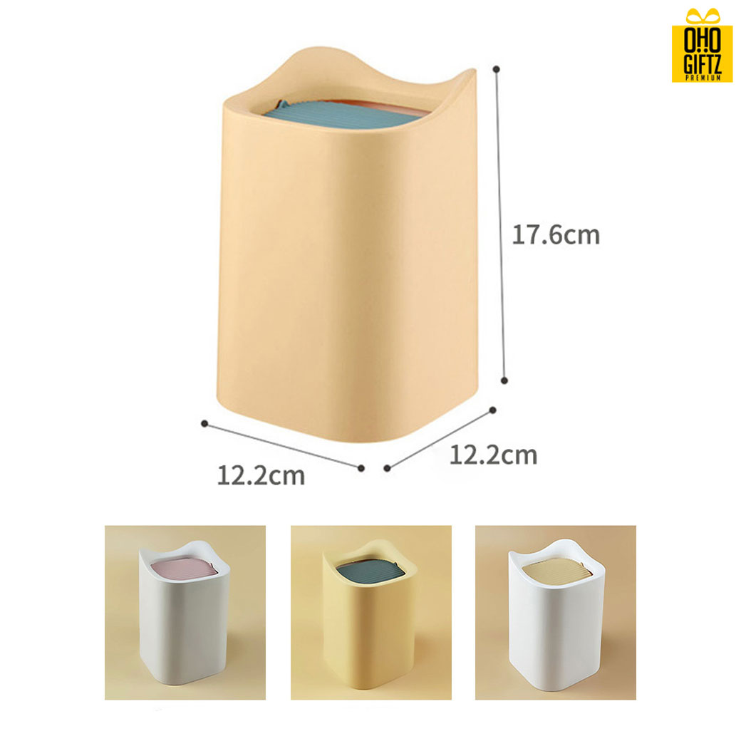 ถังขยะตั้งโต๊ะไซส์มินิ สกรีนโลโก้ ทำเป็นของพรีเมี่ยม ของชำร่วยได้