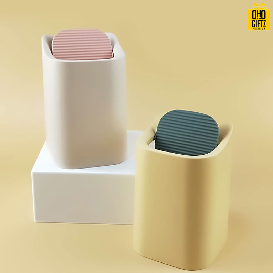 ถังขยะตั้งโต๊ะไซส์มินิ สกรีนโลโก้ ทำเป็นของพรีเมี่ยม ของชำร่วยได้