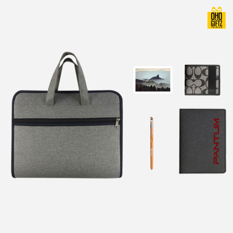 กระเป๋าแล็ปท็อปขนาดใหญ่ สกรีนโลโก้ ทำเป็นของพรีเมี่ยม ของที่ระลึก