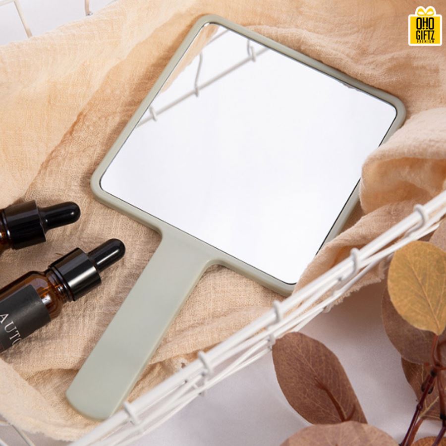 กระจกถือ Hand Mirror Big Size สกรีนโลโก้ทำเป็นของพรีเมี่ยมได้