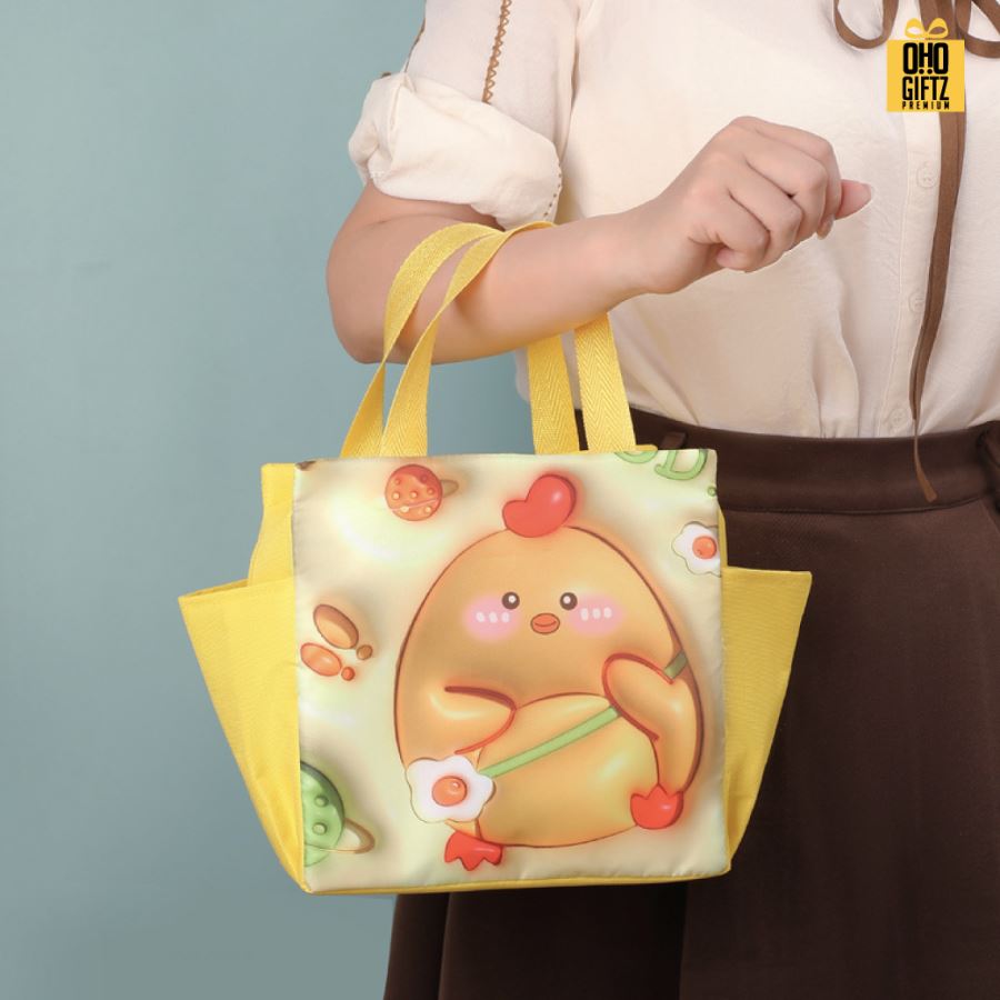 กระเป๋าเก็บอุณหภูมิ ลายน่ารัก 3D สกรีนโลโก้  ทำเป็นของพรีเมี่ยม