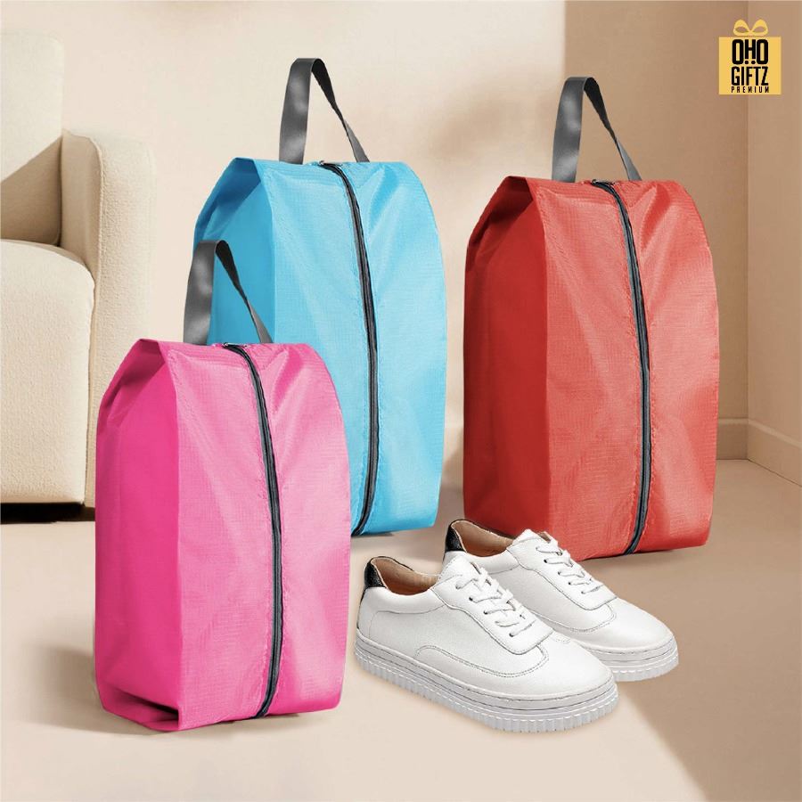 กระเป๋าใส่รองเท้ากันน้ำกันฝุ่น สกรีนโลโก้  ทำเป็นของพรีเมี่ยมได้