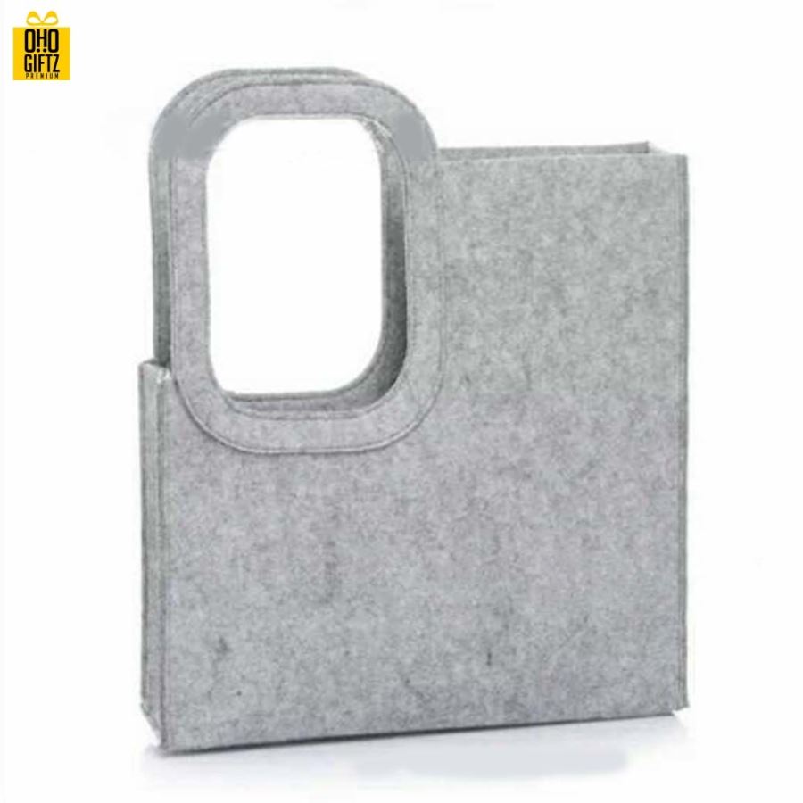 กระเป๋าผ้า Felt แบบถือ สกรีนโลโก้ ทำเป็นของพรีเมี่ยม ของชำร่วยได้