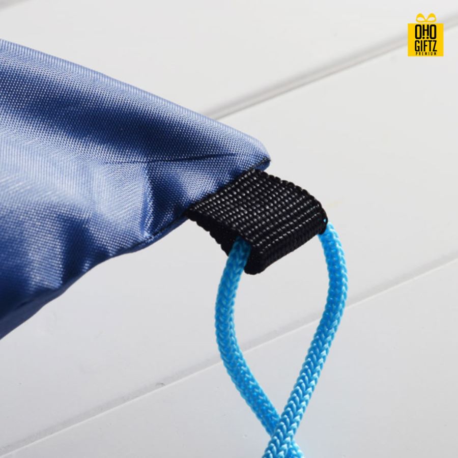 กระเป๋าหูรูดผ้าไนลอน สกรีนชื่อ สกรีนโลโก้ ทำเป็นของพรีเมี่ยมได้