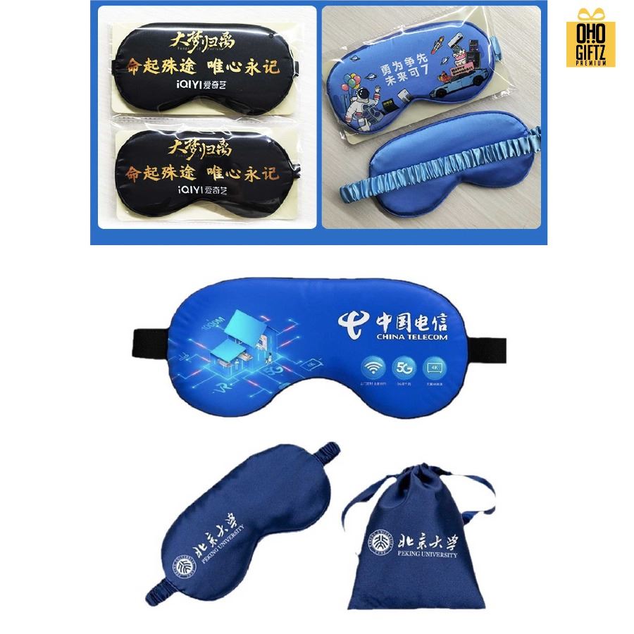 ผ้าปิดตา รับผลิตสกรีนสีได้เต็มผ้า เพิ่มโลโก้ ติดลาเบล ทำเป็นของพรีเมี่ยมได้