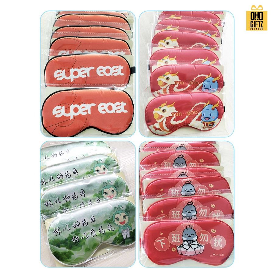 ผ้าปิดตา รับผลิตสกรีนสีได้เต็มผ้า เพิ่มโลโก้ ติดลาเบล ทำเป็นของพรีเมี่ยมได้