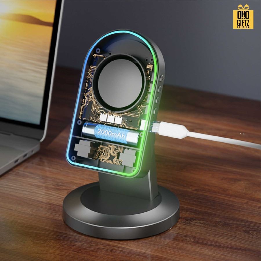 ที่วางมือถือวางลำโพง bluetooth มีไฟ LED สกรีนโลโก้  ทำเป็นของพรีเมี่ยมได้