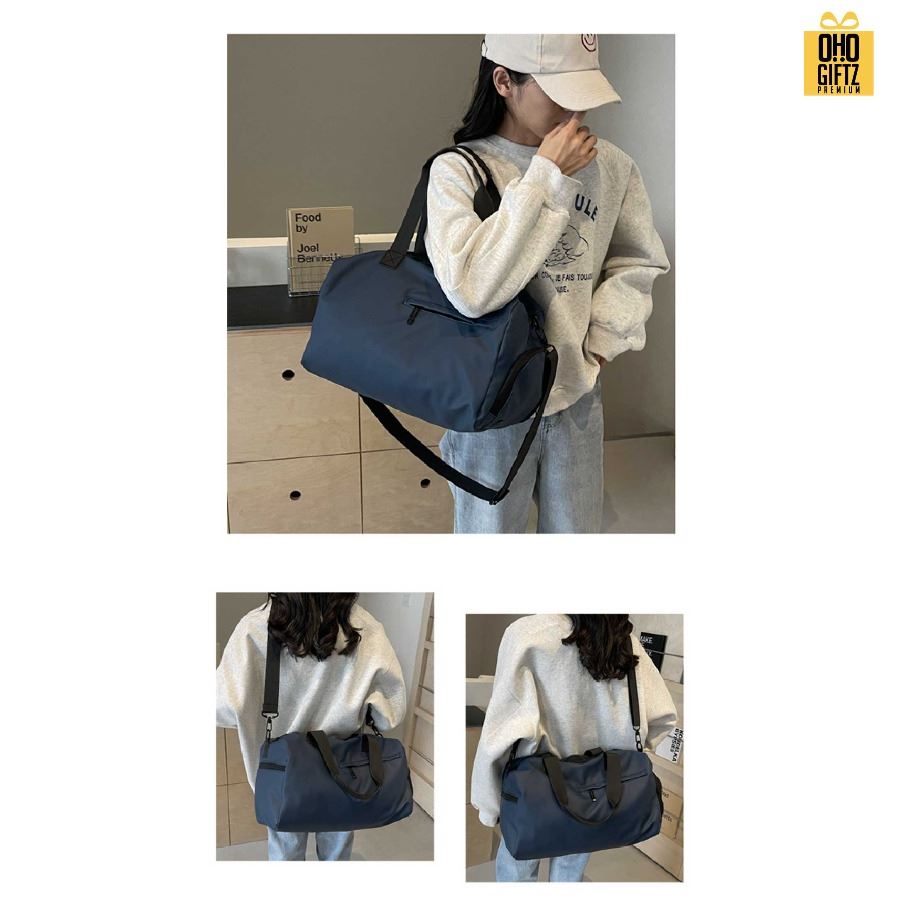 กระเป๋าสะพายไหล่ ไปยิม สกรีนโลโก้ ทำเป็นของพรีเมี่ยมได้