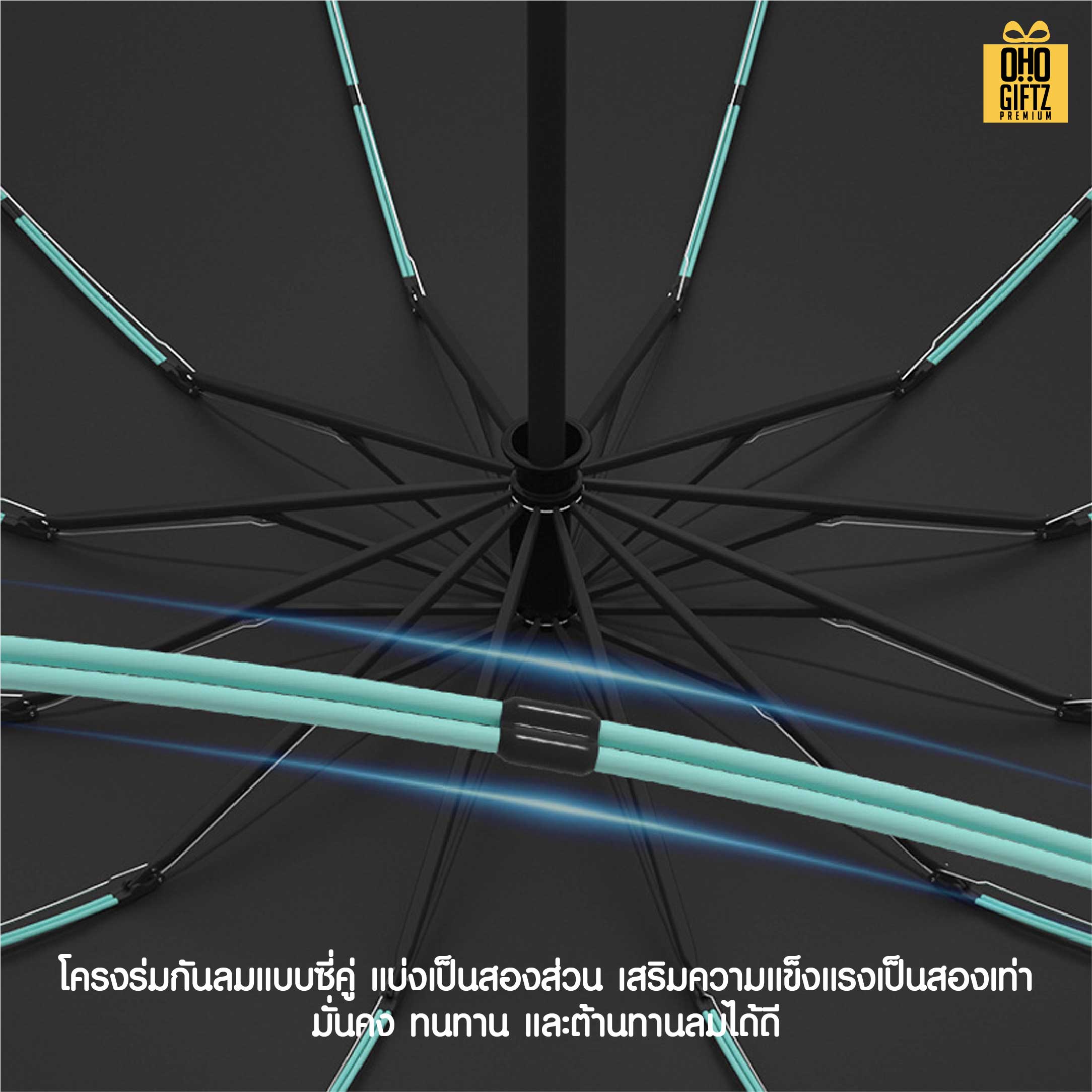 ร่มพับเปิดออโต้ สุดเท่ สกรีนโลโก้ ทำเป็นของพรีเมี่ยมได้