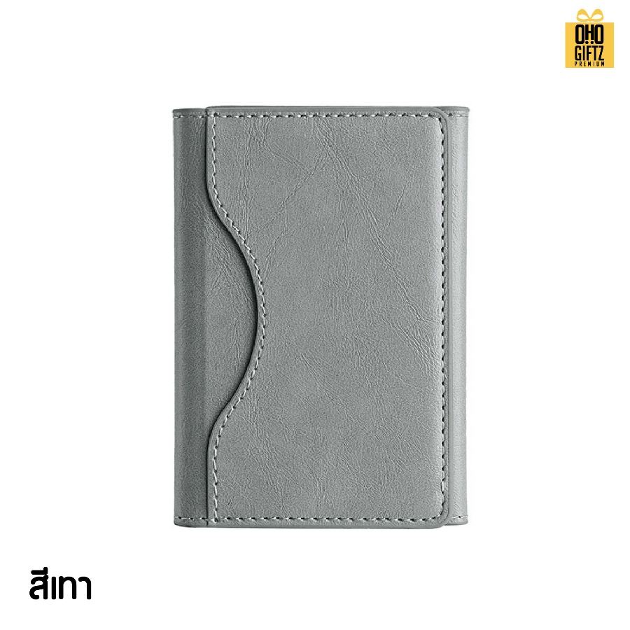 ที่ใส่บัตรแม่เหล็ก Magsafe หนัง PU มีหลายช่อง สกรีนโลโก้ ทำเป็นของพรีเมี่ยมได้