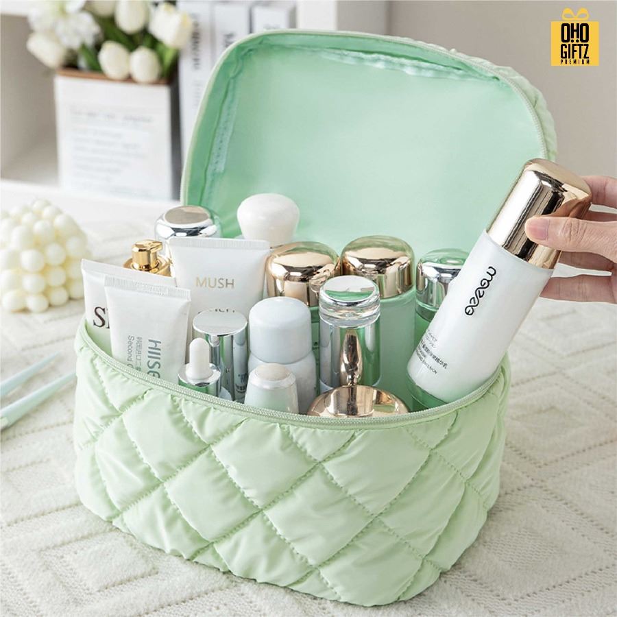 ชุดเซ็ทกระเป๋าใส่เครื่องสำอางค์ 3 ชิ้น/ชุด สกรีนโลโก้ ทำเป็นของพรีเมี่ยมได้