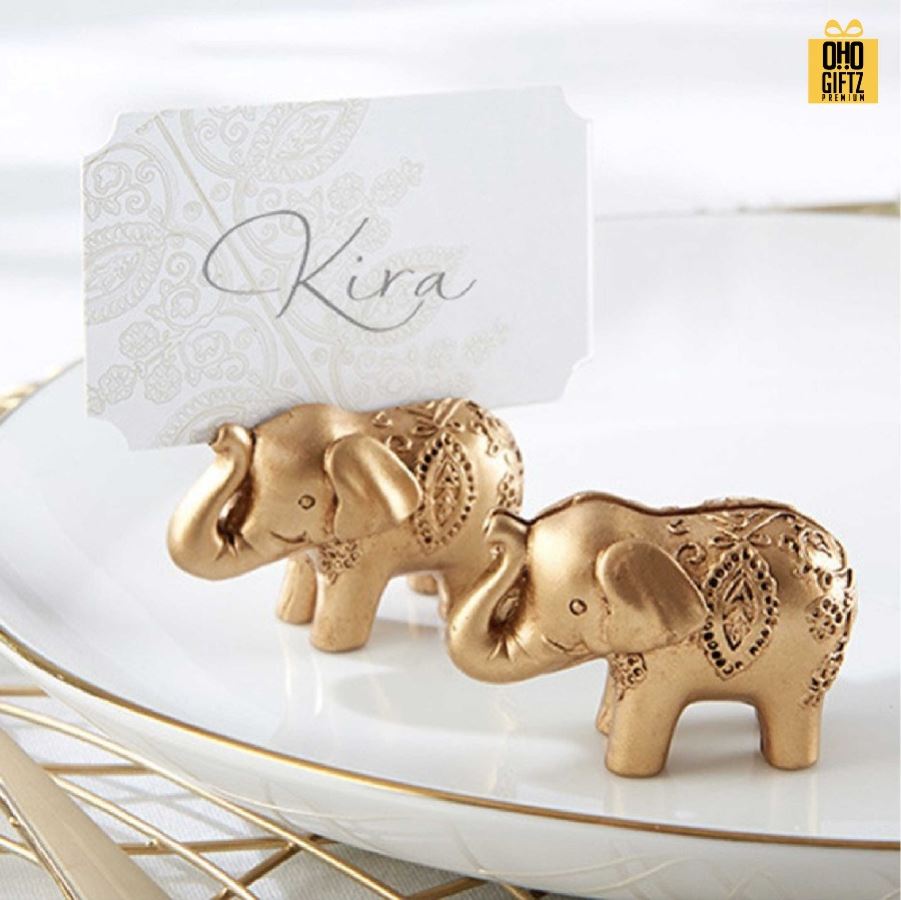 ช้างคลิปหนีบนามบัตร สกรีนโลโก้ ทำของพรีเมี่ยมได้