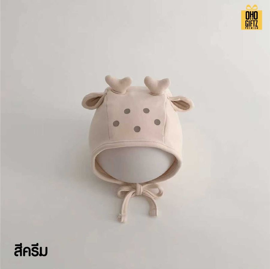 หมวกผ้าสำหรับเด็กน่ารัก สกรีนชื่อ สกรีนโลโก้ทำเป็นของพรีเมี่ยมได้