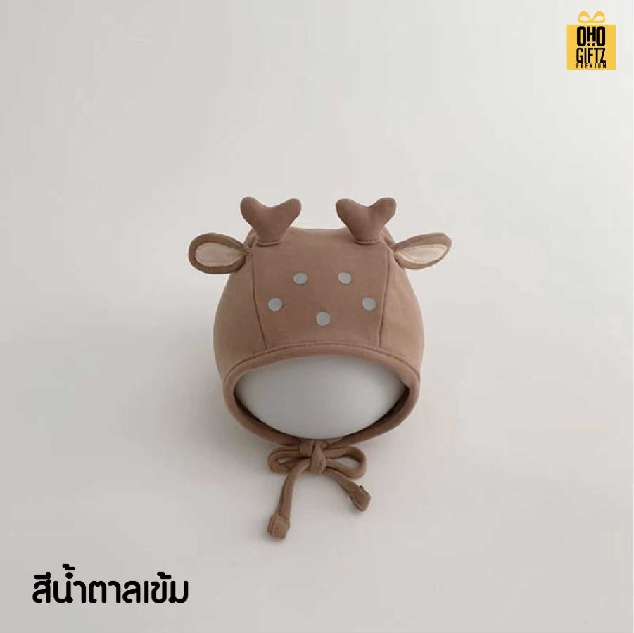 หมวกผ้าสำหรับเด็กน่ารัก สกรีนชื่อ สกรีนโลโก้ทำเป็นของพรีเมี่ยมได้