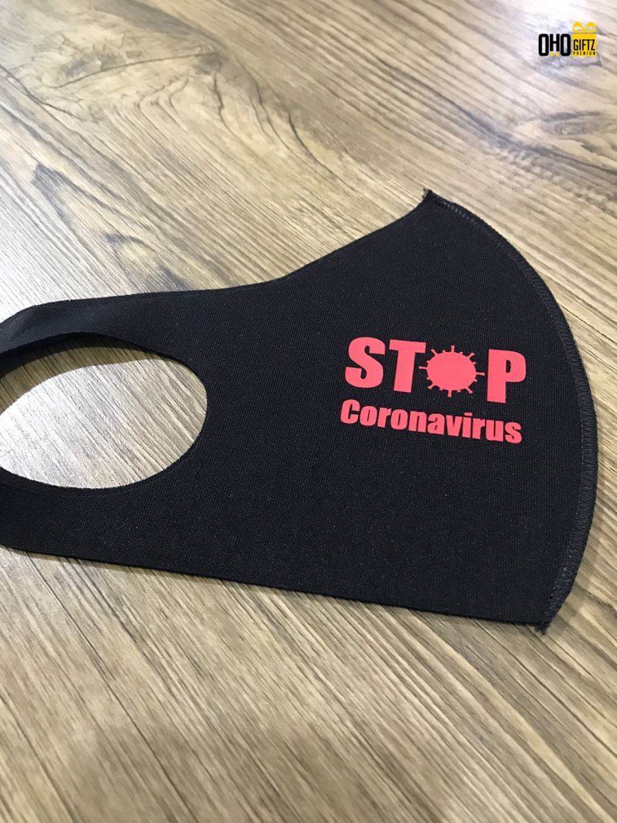 หน้ากากผ้านาโน(ไม่ใช่โฟม) ทรง3D  สกรีนโลโก้ฟรี ทำเป็นของพรีเมี่ยมได้