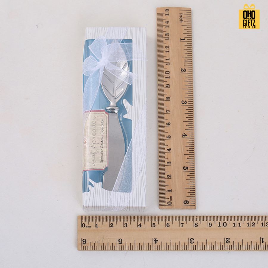 ของชำร่วยใบไม้มีดทาเนย สกรีนโลโก้ ทำเป็นของพรีเมี่ยม ของชำร่วยได้