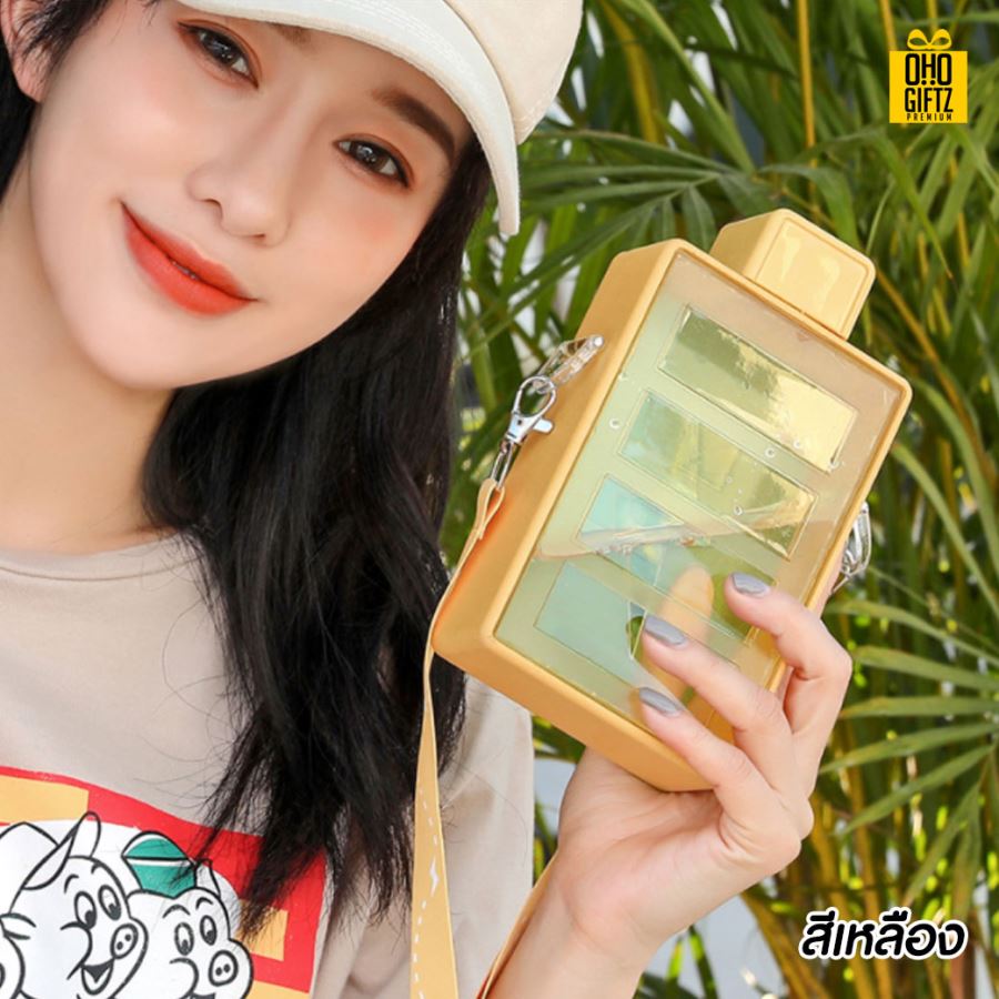 ถ้วยน้ำทรงสี่เหลี่ยม สกรีนชื่อ สกรีนโลโก้ ทำเป็นของพรีเมี่ยมได้ 