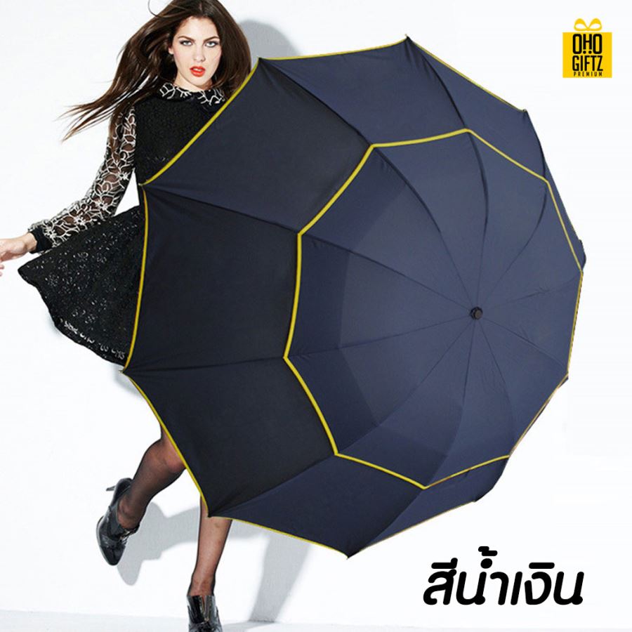 ร่มกอล์ฟขนาดใหญ่ สกรีนโลโก้ ทำเป็นสินค้าพรีเมี่ยมได้