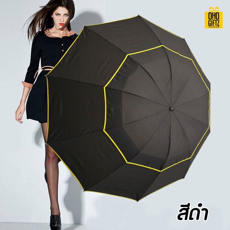 ร่มกอล์ฟขนาดใหญ่ สกรีนโลโก้ ทำเป็นสินค้าพรีเมี่ยมได้