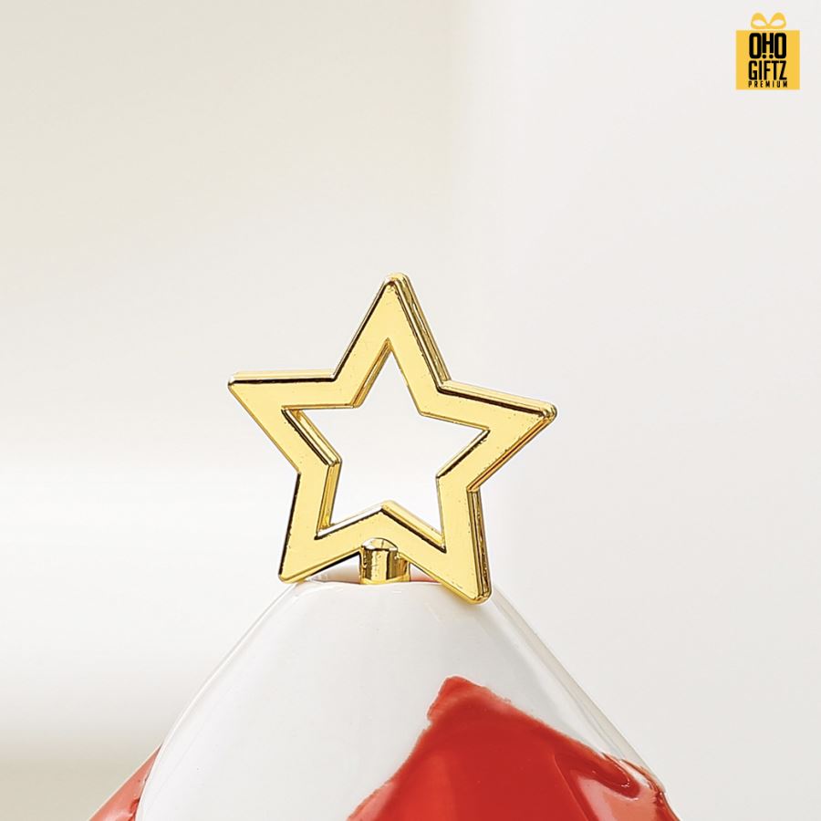 ชุดแก้วเซรามิคแซนต้า X'Mas สกรีนชื่อ สกรีนโลโก้ ทำเป็นของพรีเมี่ยมได้