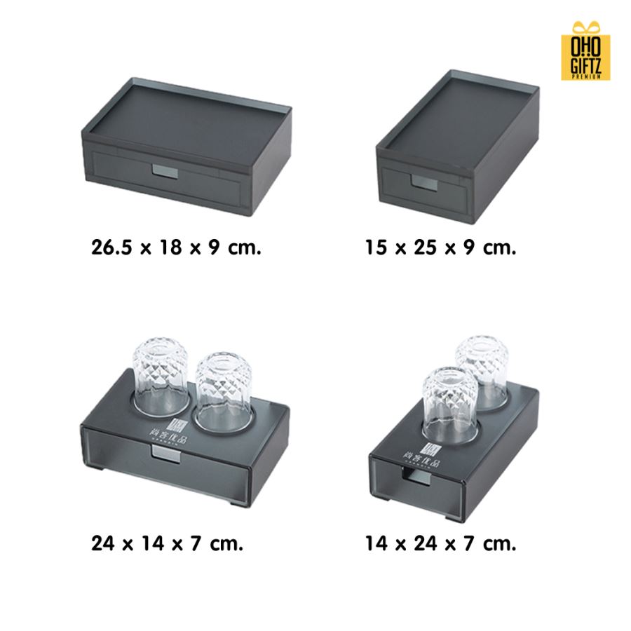 กล่องเก็บอุปกรณ์สไตล์โรงแรม กรีนโลโก้ ทำเป็นของพรีเมี่ยม 