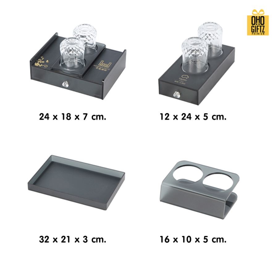 กล่องเก็บอุปกรณ์สไตล์โรงแรม กรีนโลโก้ ทำเป็นของพรีเมี่ยม 