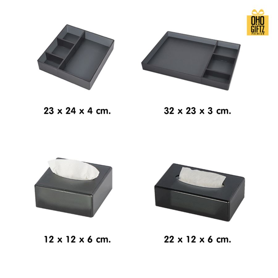 กล่องเก็บอุปกรณ์สไตล์โรงแรม กรีนโลโก้ ทำเป็นของพรีเมี่ยม 