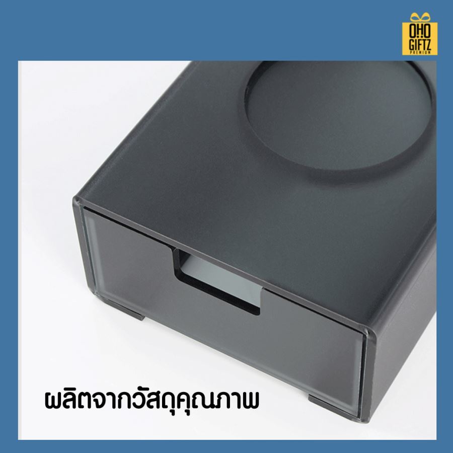 กล่องเก็บอุปกรณ์สไตล์โรงแรม กรีนโลโก้ ทำเป็นของพรีเมี่ยม 