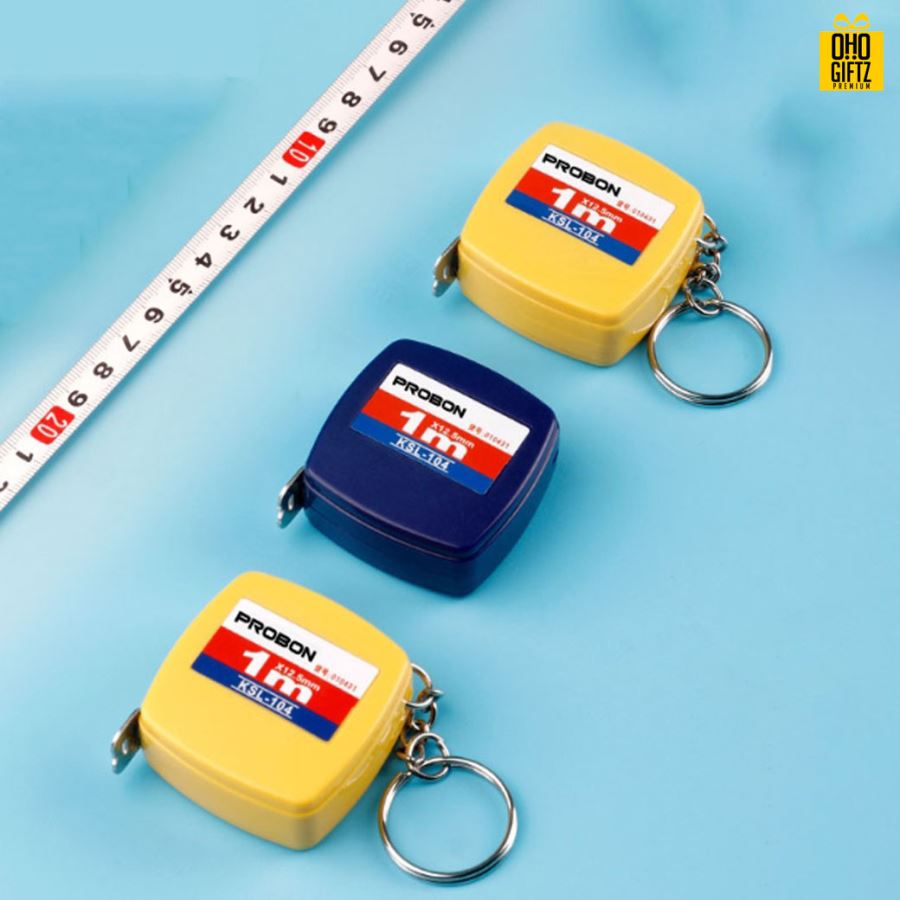 พวงกุญแจสายวัดขนาดพกพา พร้อมสกรีนภาพโลโก้ ทำของพรีเมี่ยมได้