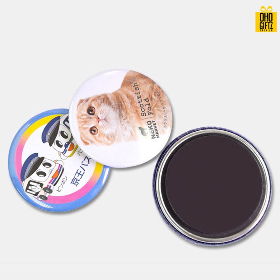 แม่เหล็กเเผ่นยางติดตู้เย็น 58 mm. สกรีนโลโก้ ทำเป็นของพรีเมี่ยม ของที่ระลึก ของชำร่วย