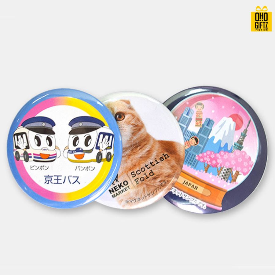 แม่เหล็กเเผ่นยางติดตู้เย็น 58 mm. สกรีนโลโก้ ทำเป็นของพรีเมี่ยม ของที่ระลึก ของชำร่วย