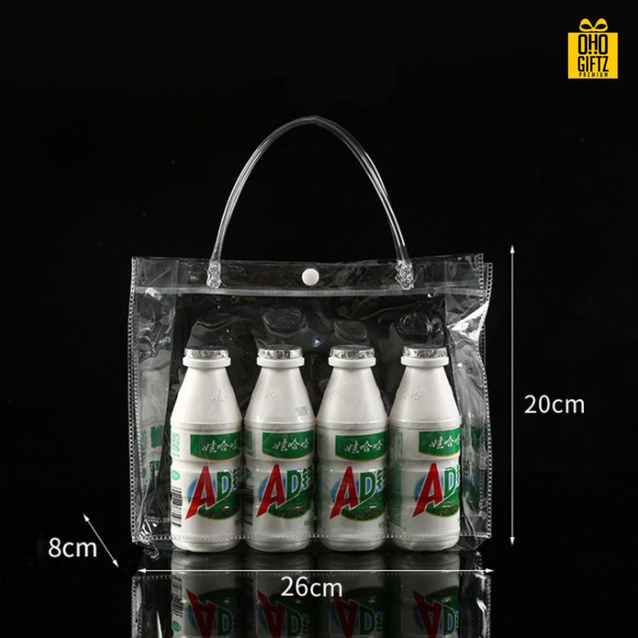 กระเป๋าใส PVC สกรีนโลโก้  ทำเป็นของพรีเมี่ยม