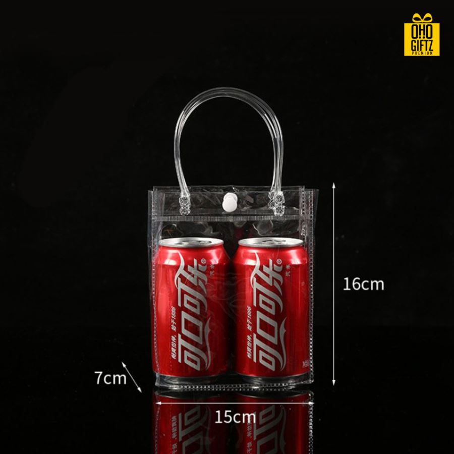 กระเป๋าใส PVC สกรีนโลโก้  ทำเป็นของพรีเมี่ยม